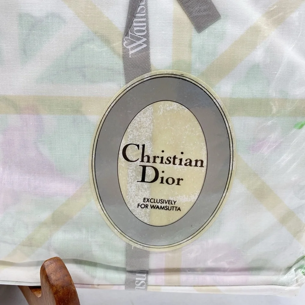 Wamsutta Christian Dior Exclusive Vintage Floral Twin Sheet Set NEW Old Stock